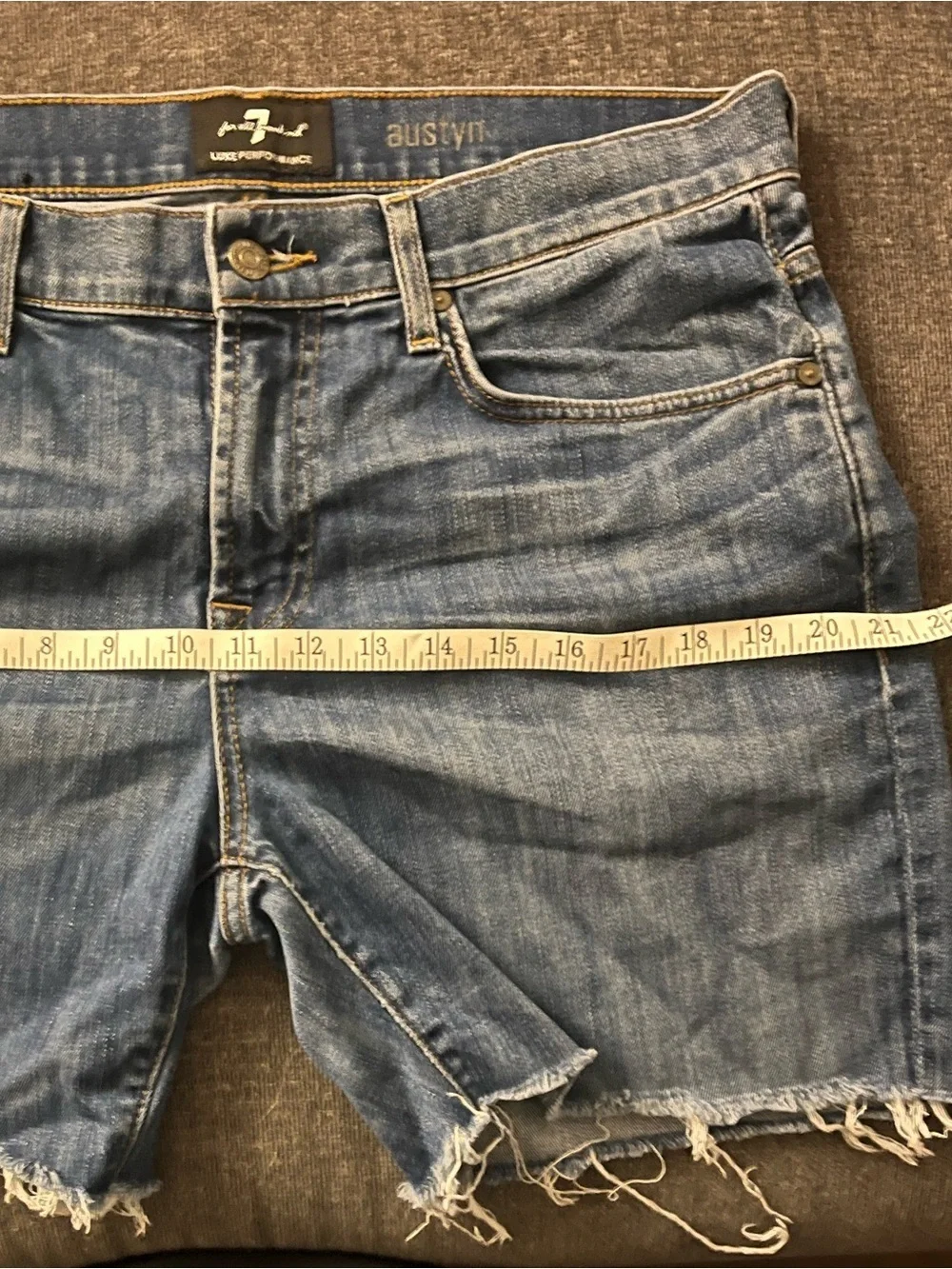 7 for All Man Kind Austyn Denim Shorts